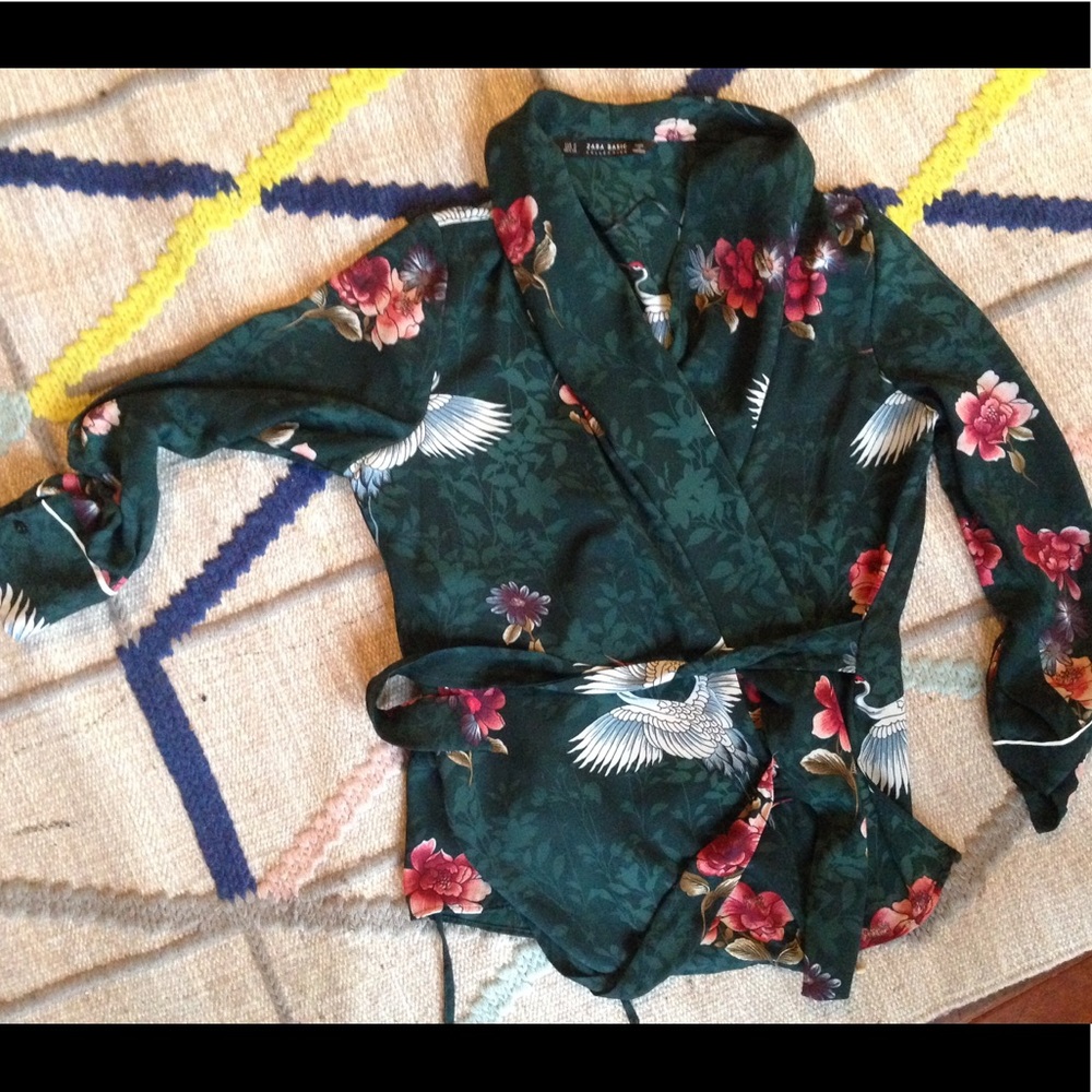 Zara wrap top